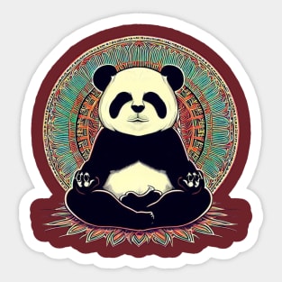 Zen Panda Sticker